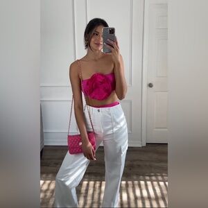 NEW ZARA LARGE FLORAL BIKINI TOP SIZE S